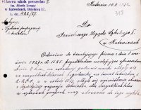 Pismo 8-klasowej szkoły powszechnej im. J. Lompy w Załężu w sprawie LOPP, 1927