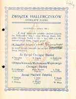 Zaproszenie na poświęcenie sztandaru Związku Hallerczyków, 1925