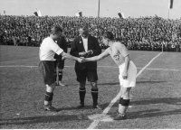Mecz piłki nożnej Polska – Jugosławia (2–3) na stadionie Pogoni 18 sierpnia 1935 r.
