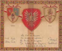 Telegram weselny dla Marii i Pawła Chrószczów, luty 1924