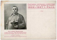 Okolicznościowa karta pocztowa z podobizną ks. L. Skowronka wydana w 1928 r.