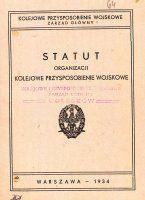 Statut Kolejowego Przysposobienia wojskowego, 1934 r.