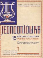 Okładka Jedniodniówki chórów Lutnia i J. Ligonia (1935 r.)