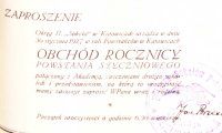 Zaproszenie okręgu katowickiego TG Sokól, 1927