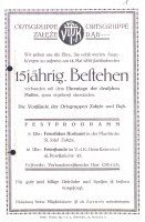 Okładka programu jubileuszowego Verband Deutsche Katholiken Ortsgruppe Załęże-Dąb, 1939