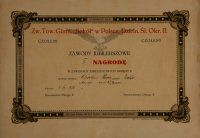 Dyplom Dzielnicy Śląskiej TG Sokół (1926 r.)