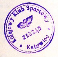 Odcisk tłoka pieczętnego Kolejowego Klubu Sportowego, 1929