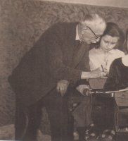 Michał Magryś podczas lekcji w Szkole Podstawowej nr 20, po 1928
