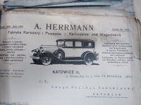 Nagłówek druku firmowego zakładu A. Hermann i Synowie, 1931 r.